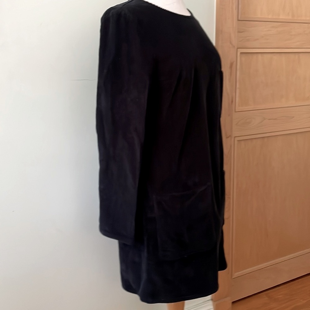 NWOT COS Navy Corduroy Long Sleeve Shift Mod Mini Dress, Size 8 - Picture 8 of 16